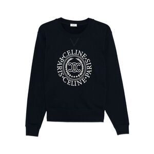 Celine Women Logo Cotton Sweatshirt